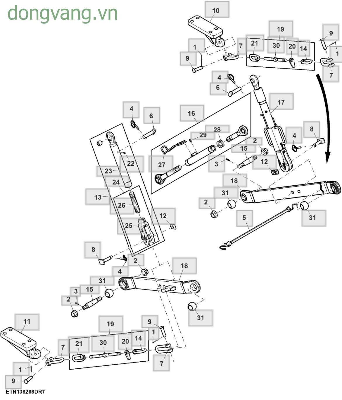 Three Point Linkage, W/ ROPS - ST883720